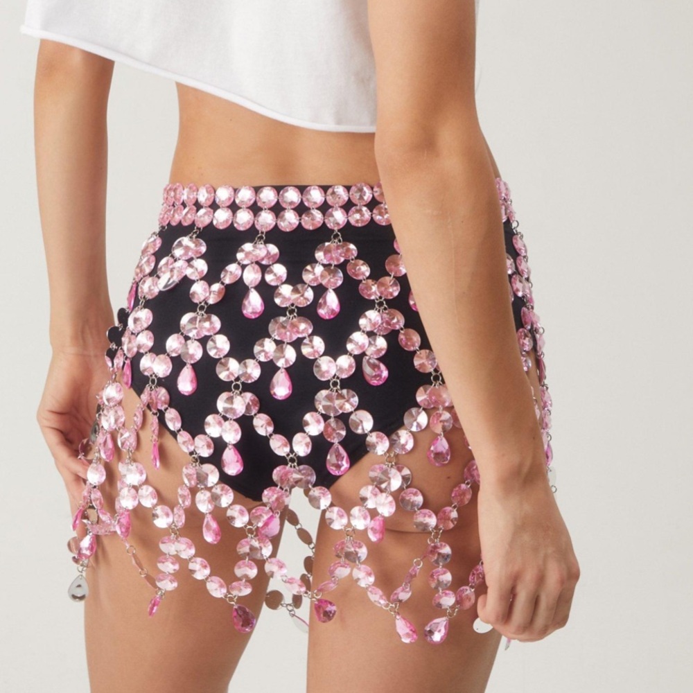 NASTYGAL- Jewel Mini Skirt - Picture 4 of 6